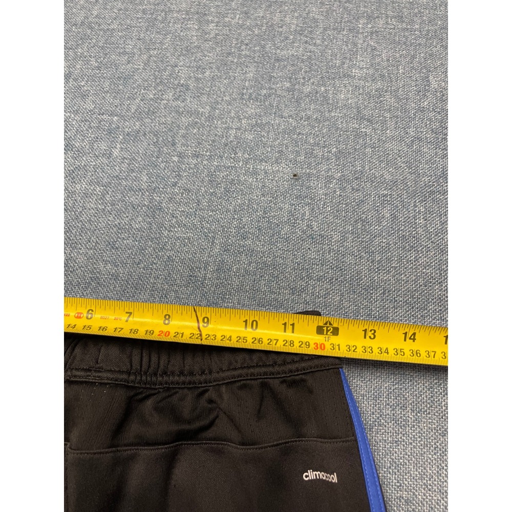 Adidas Climacool Soccer Training Pants Black Blue Stripes Boys Youth Large L - Picture 5 of 7